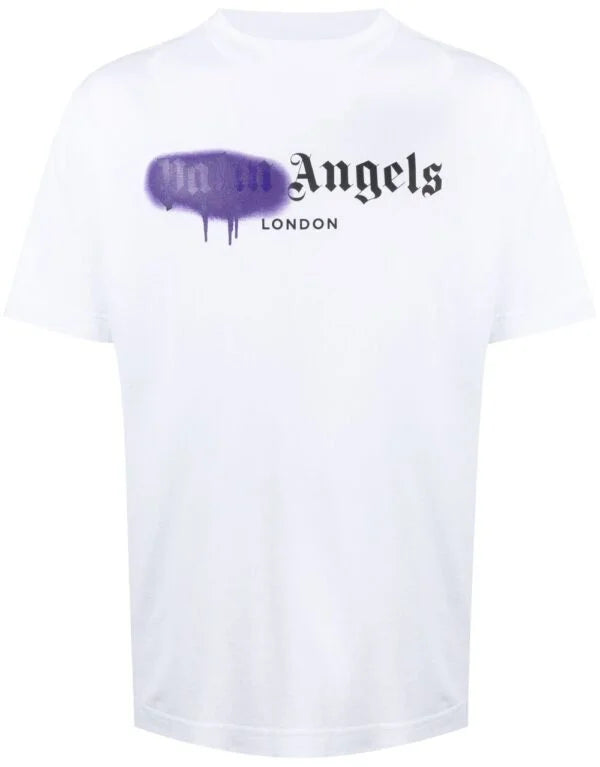 CAMISETA - P4LM 4NGELS BLACO LILA