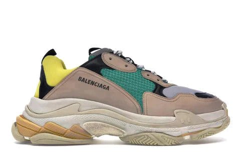 BAL3NCI4GA TRIPLE S - BEIGE VERDES AMARILLAS
