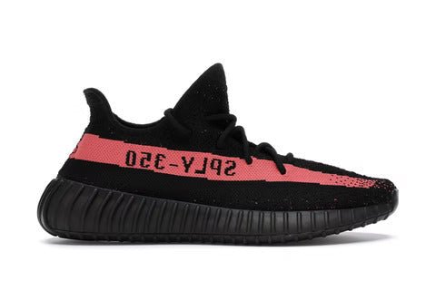 AD¡DAS Y33ZY 350 V2 - CORE NEGRAS ROJAS
